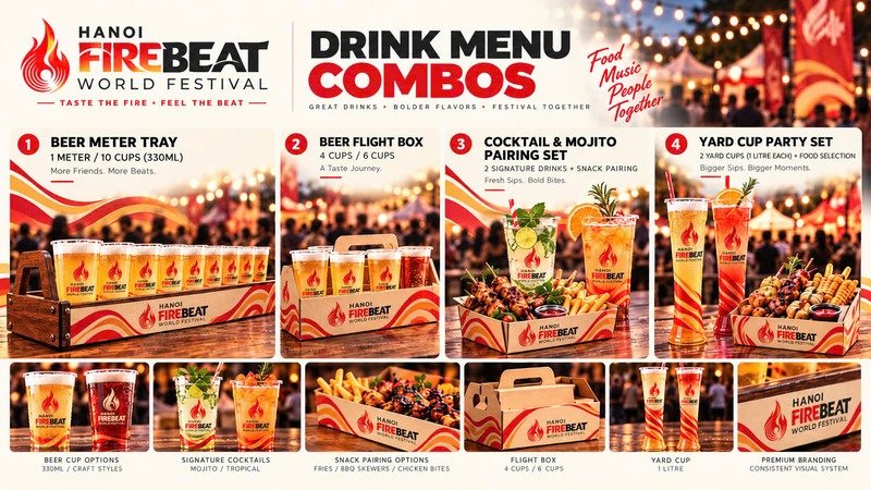 Combo đồ uống theo nhóm