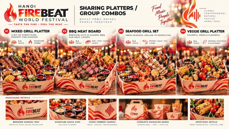 Combo BBQ nhóm 3–4 người